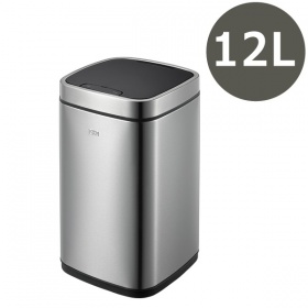 Корзина для мусора сенсорная EKO 12л. матовая сталь